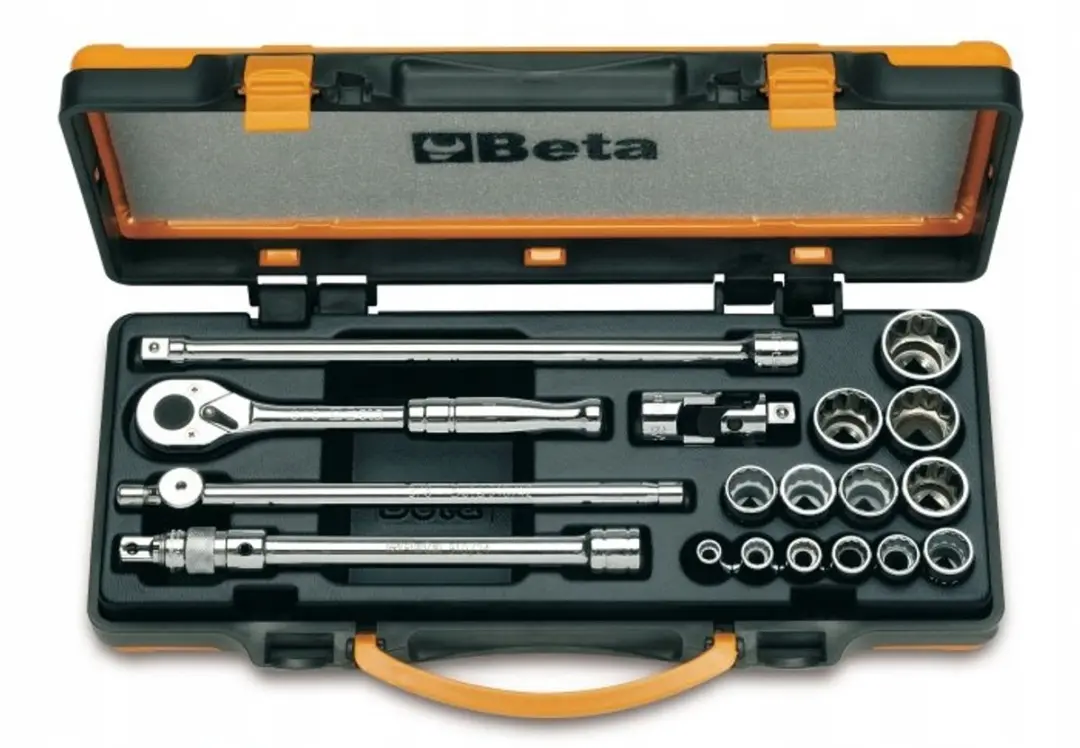 Beta 18-delige Doppenset 3/8" - Metalen koffer