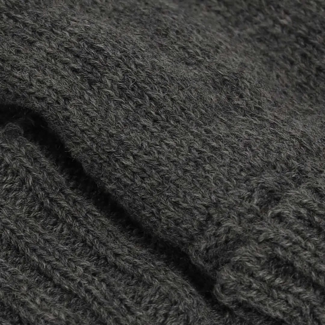 Sarlini Gebreide Handschoenen Midden Grijs L/XL