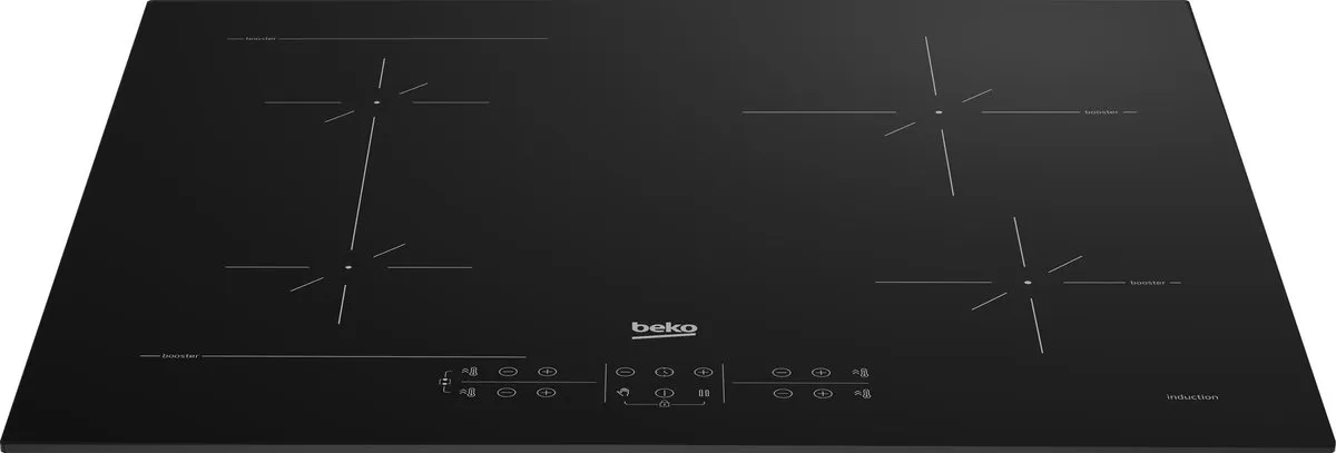 Beko HII64200SFMT Inductiekookplaat 59cm - 4 Zones - Zwart