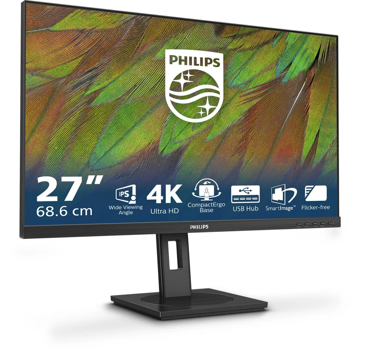 Philips 27B1N3800/00 27" 4K Monitor - Zwart - afbeelding 6 van 6