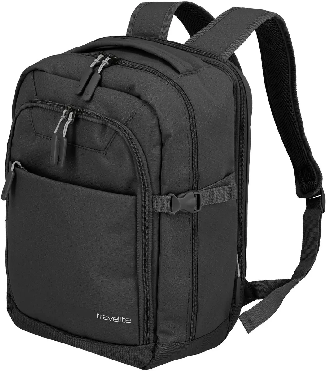 Travelite Kick Off Cabin Backpack 20L - 13 inch Laptop - Zwart