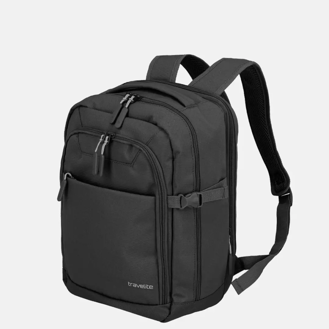 Travelite Kick Off Cabin Backpack 20L - 13 inch Laptop - Zwart - afbeelding 6 van 6