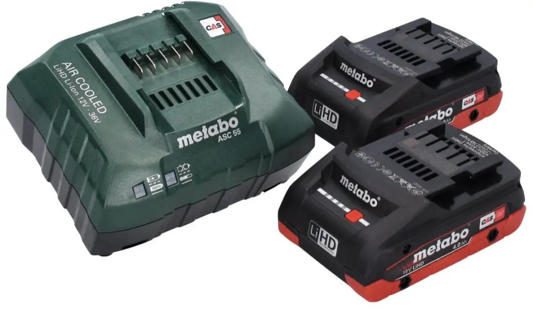 Metabo WVB 18 LTX BL 15-125 Haakse Slijper - 18V 125mm Borstelloos - 2x 4.0Ah Accu