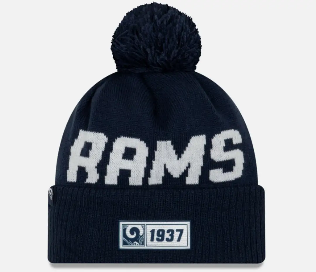 New Era NFL Los Angeles Rams Road Sideline 2019 Beanie