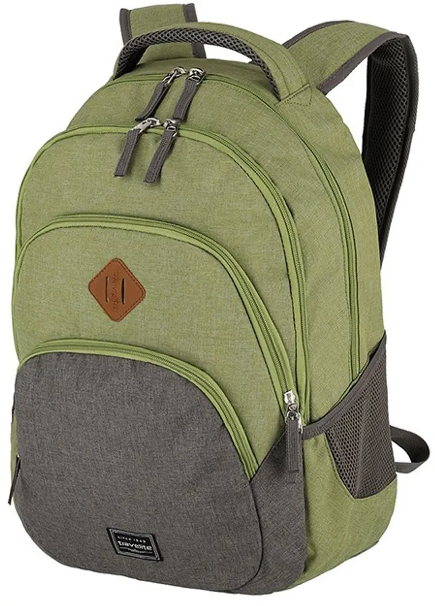 Travelite Basics Backpack 80 - 15 inch - 7 Vakken - Groen Grijs