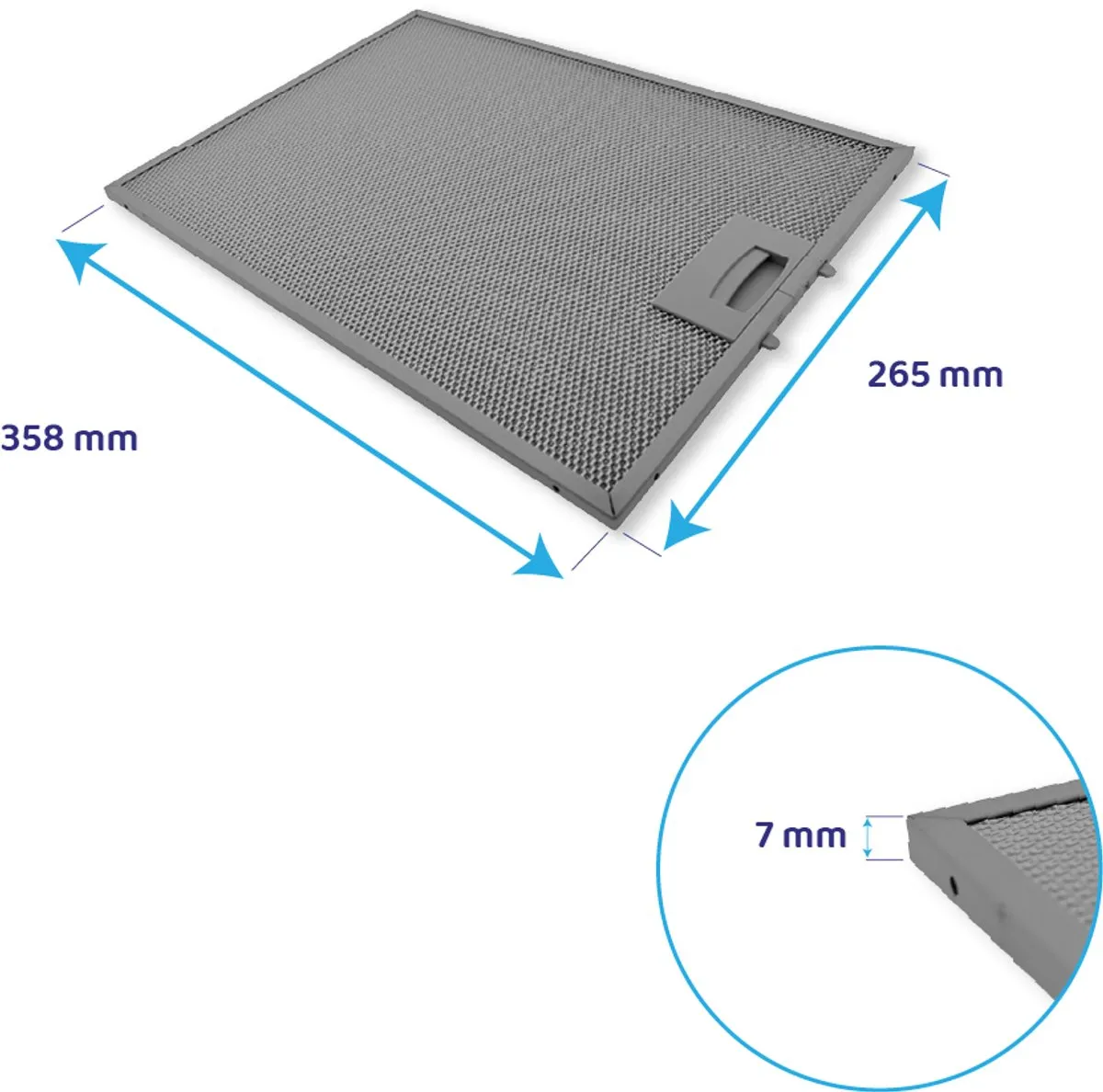 Bosch Metaalvetfilter 358x265mm 703451