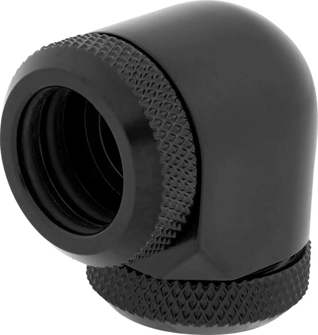 Corsair Hydro X XF Hardline 90° Twin Pack - OD 14mm - Messing - Zwart