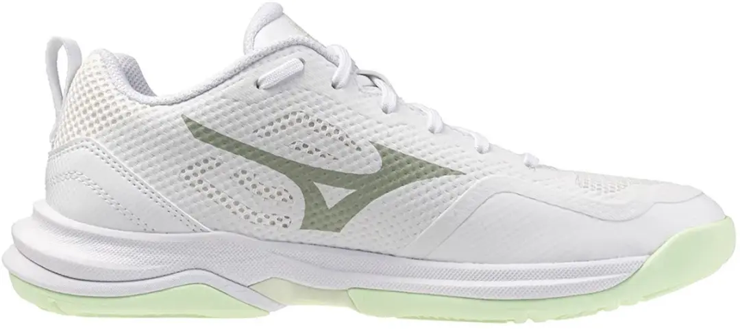 Mizuno Wave Stealth Pro Dames Sportschoenen 38 - Wit/Aqua Grijs
