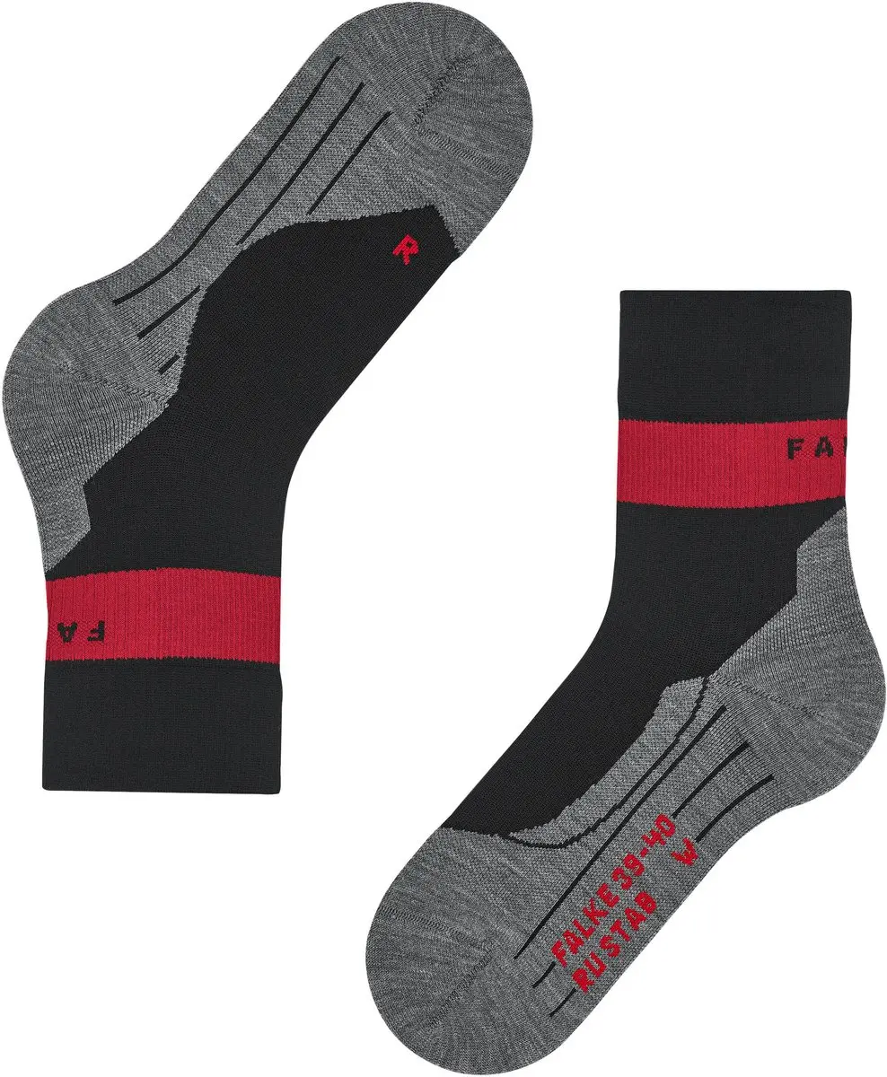 Falke RU Compression Stabilizing Dames Running Sokken - Zwart