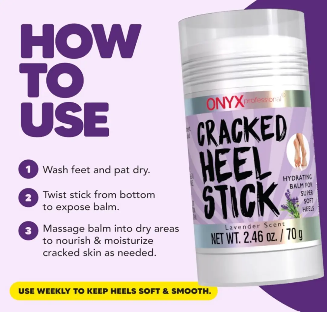 ONYX Professional Cracked Heel Repair Balm Stick 70g - Lavendel