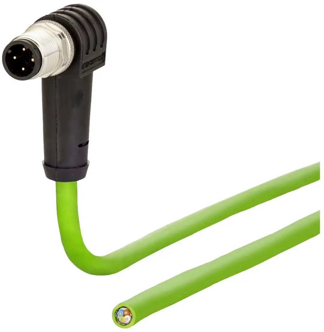 Metz Connect M12 Netwerkkabel CAT 5e SF/FTP 2m - Groen