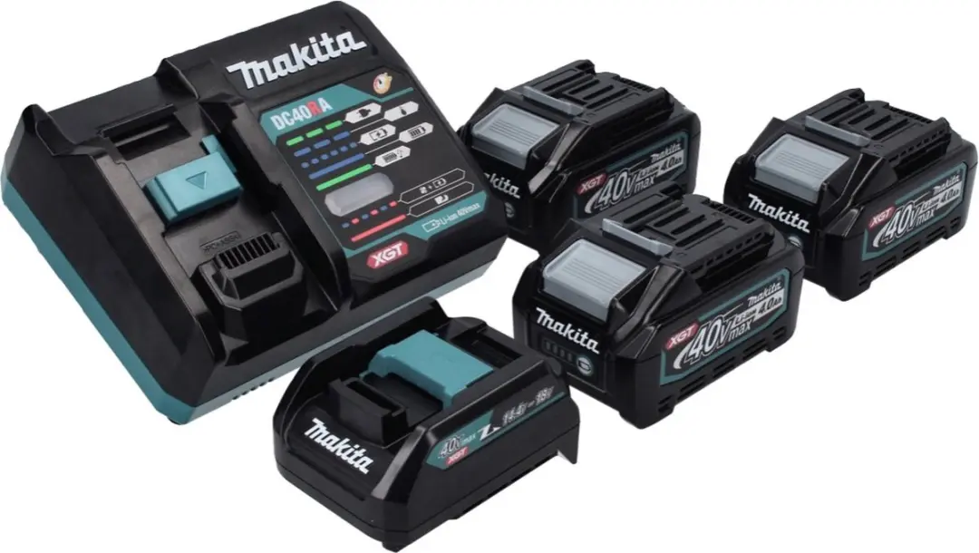 Makita Power Source Kit 40V XGT - 3x BL4040 4,0Ah + DC40RA Lader + ADP10