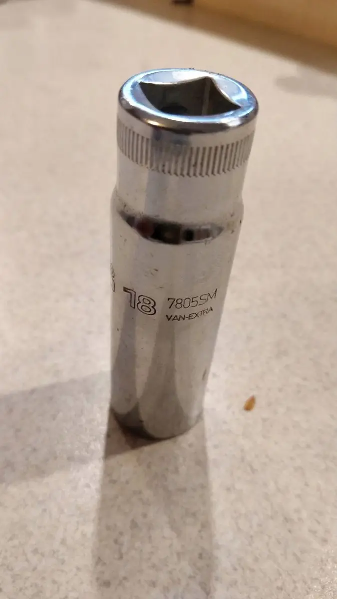 Bahco Lange Dop 1/2" 12mm Zesthoekig
