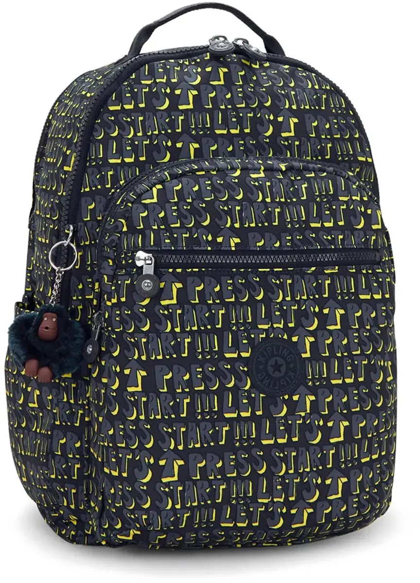 Kipling Seoul College Extra Rugzak - 15 inch - Multicolor
