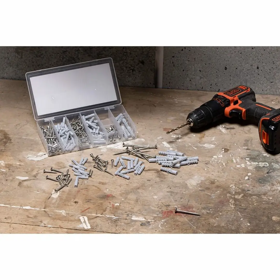 BLACK+DECKER Wandpluggen en schroeven