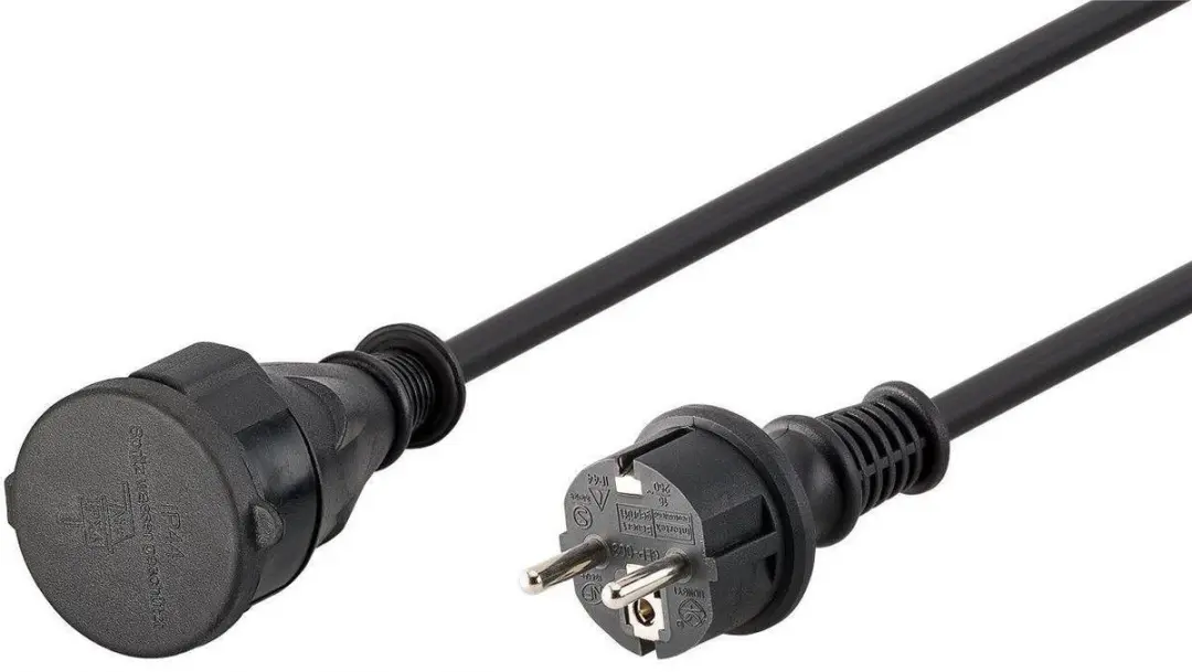 Goobay Geaarde Voedingsverlengkabel Outdoor 25m - 3x1,5mm²