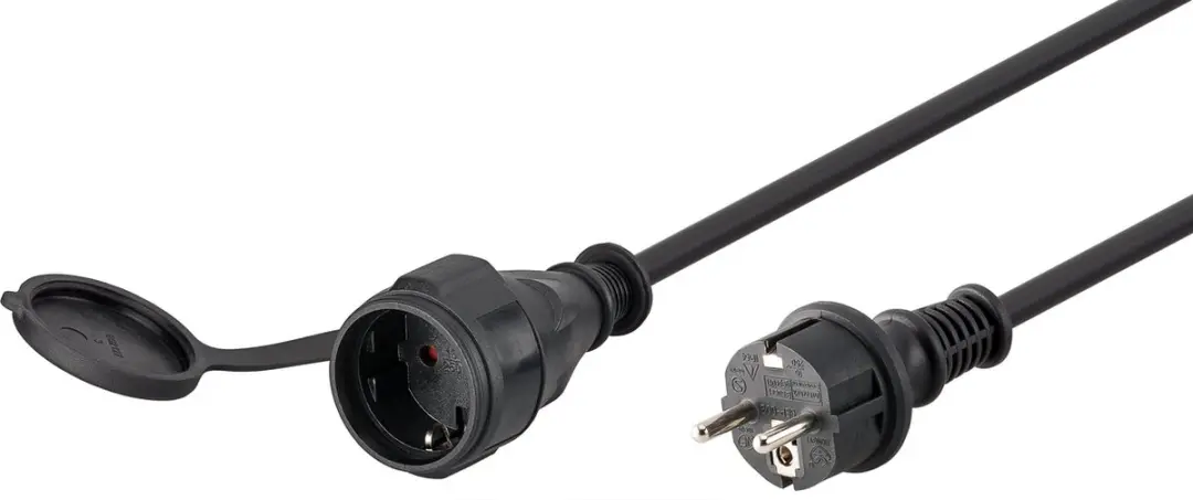 Goobay Geaarde Voedingsverlengkabel Outdoor 25m