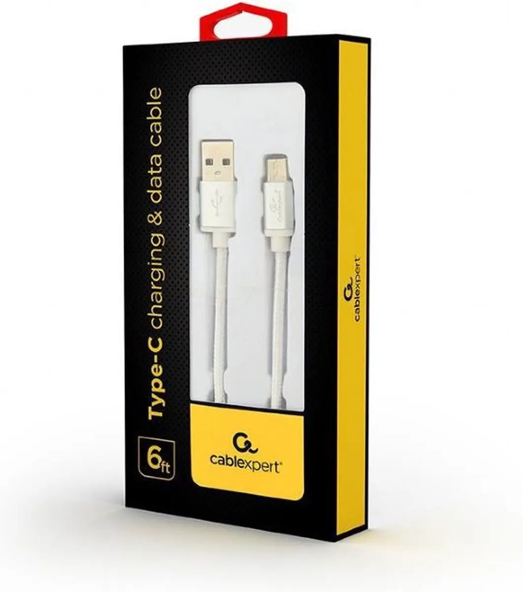 Cablexpert GEMBIRD CCB-mUSB2B-AMCM-6-S USB-C Kabel - 60cm - Zilver
