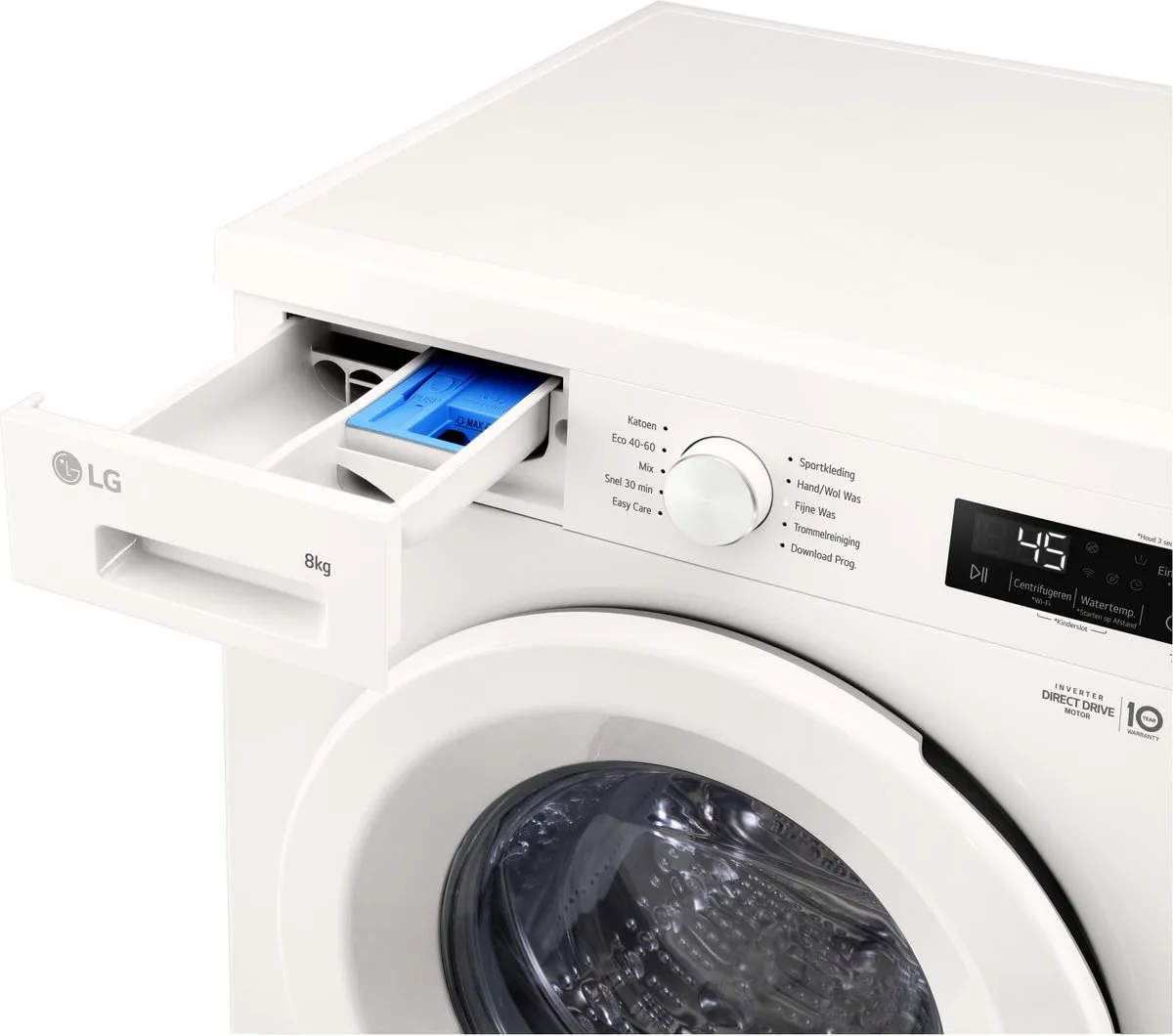 LG F4X1008NWH Wasmachine 8kg - Essence Wit