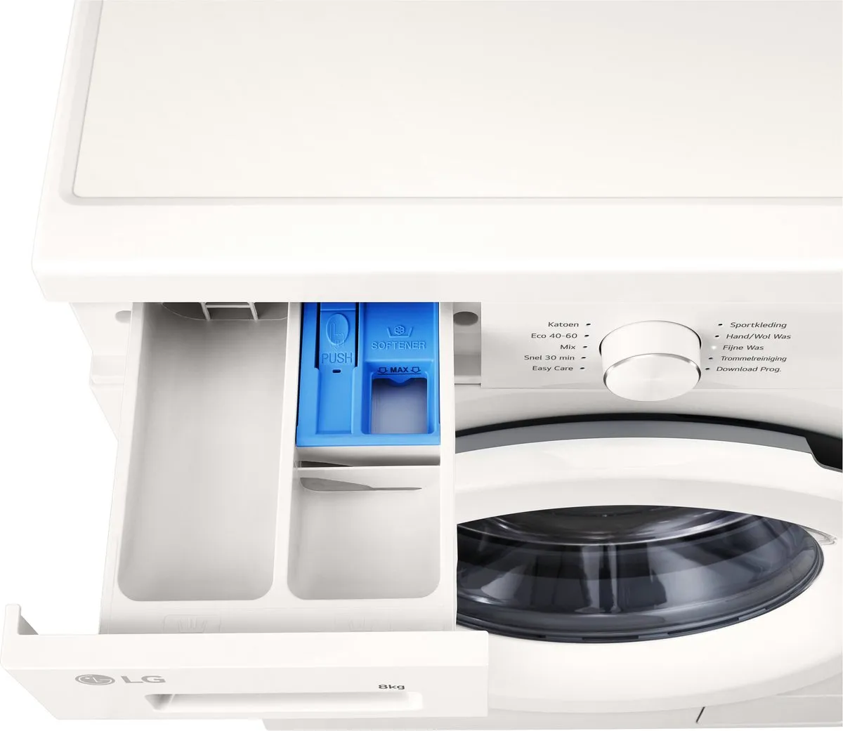 LG F4X1008NWH Wasmachine 8kg - Essence Wit - afbeelding 6 van 6