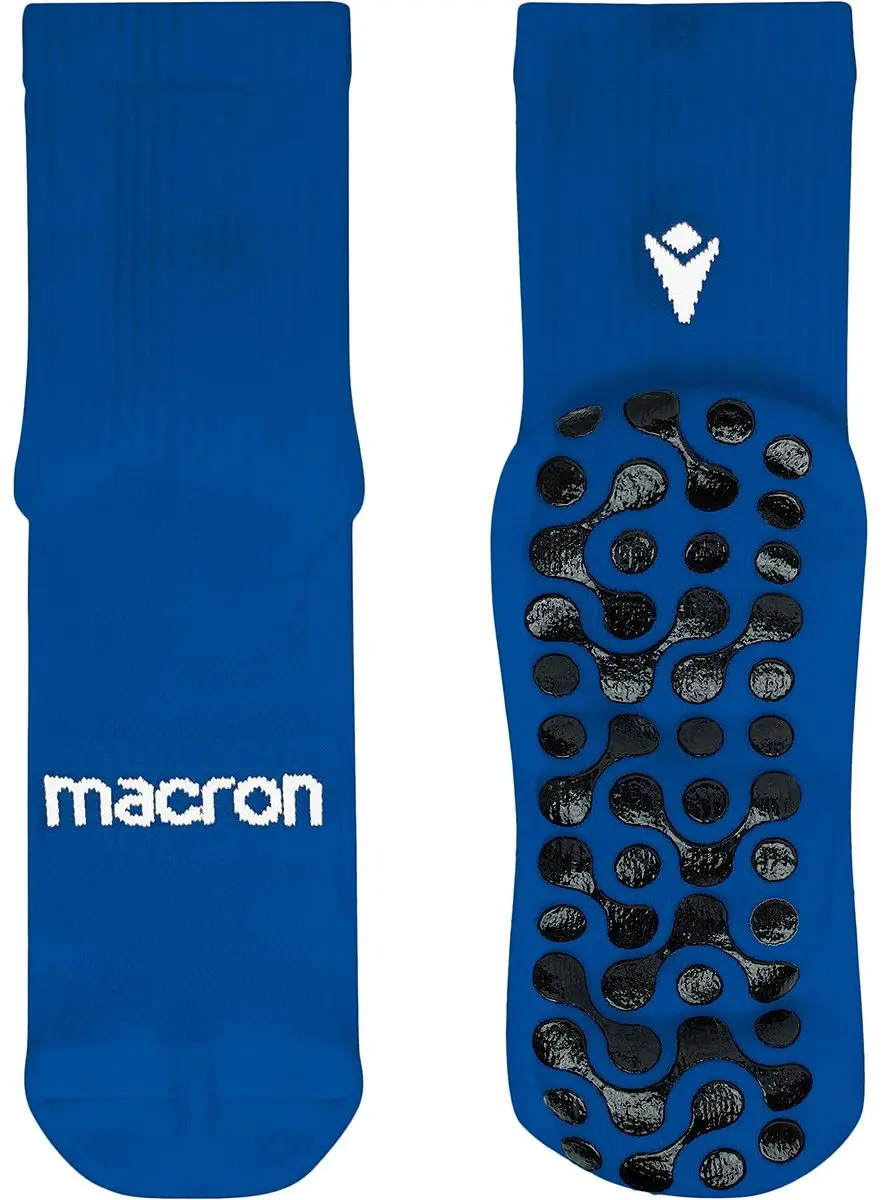 Macron Gripfit Gripsokken Royal/Wit - Maat 35/38