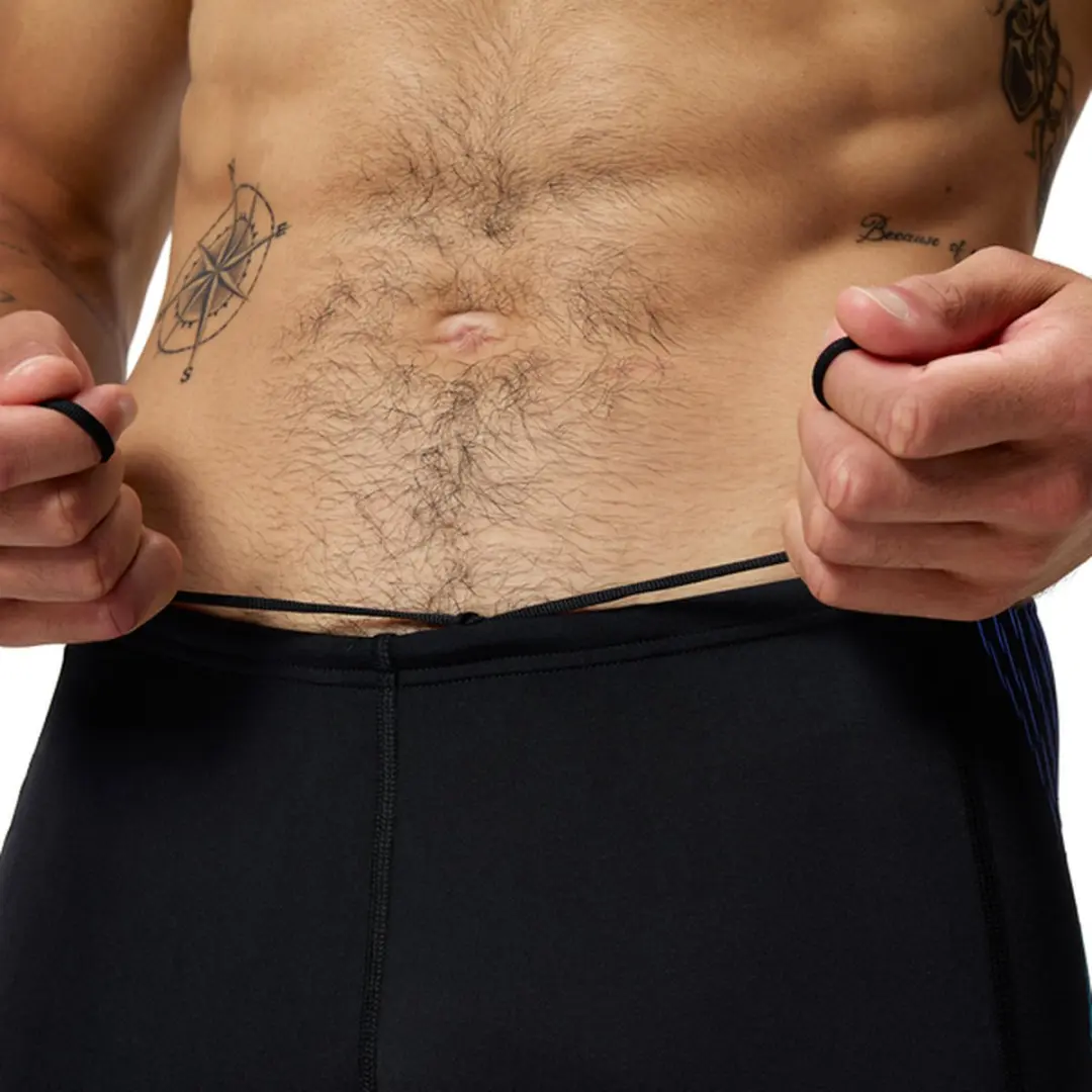 Speedo Tech Panel Aquashort Heren Sportzwembroek - Zwart/Blauw