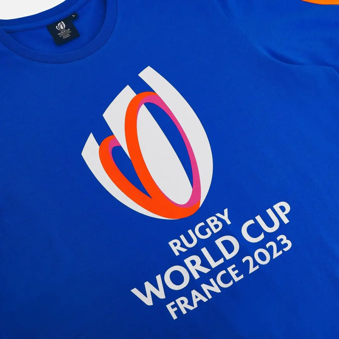 Macron RWC France 2023 T-shirt - S - Blauw/Rood