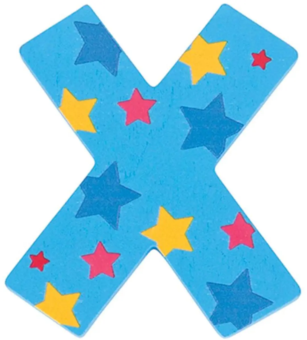 BIGJIGS Decoratieletter Hout 7cm - Blauw
