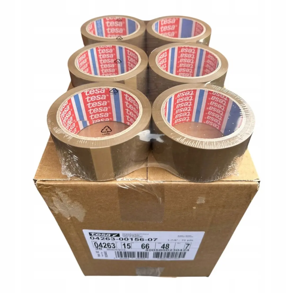 Tesa 4263 Bruine Pakkingstape 48mm x 66m - 6 Stuks - afbeelding 4 van 4
