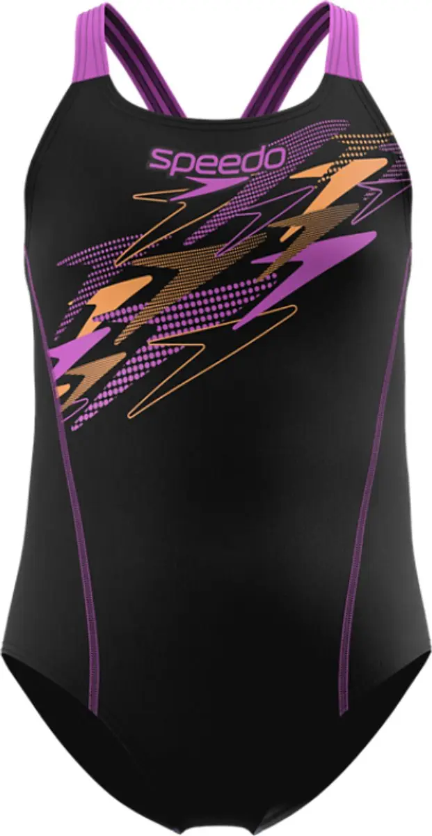 Speedo Medley Logo Medalist Badpak Meisjes 164 - Zwart/Roze