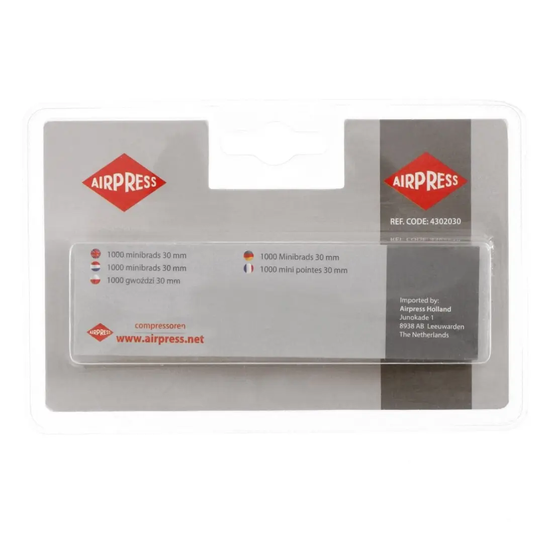 Airpress Minibrads 30mm - 1000 Stuks
