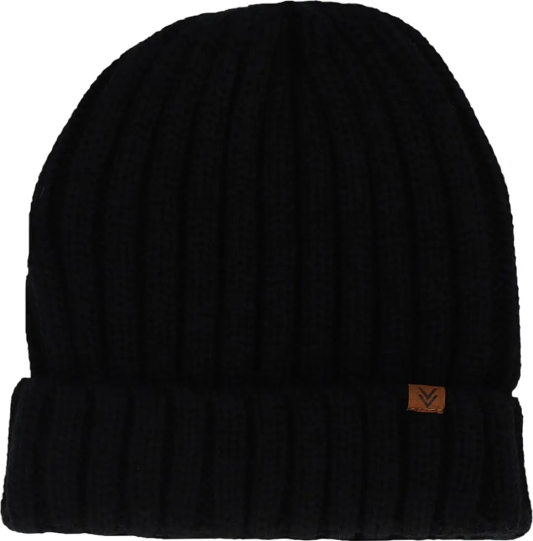 Sarlini Knit Muts Heren - Black - One Size