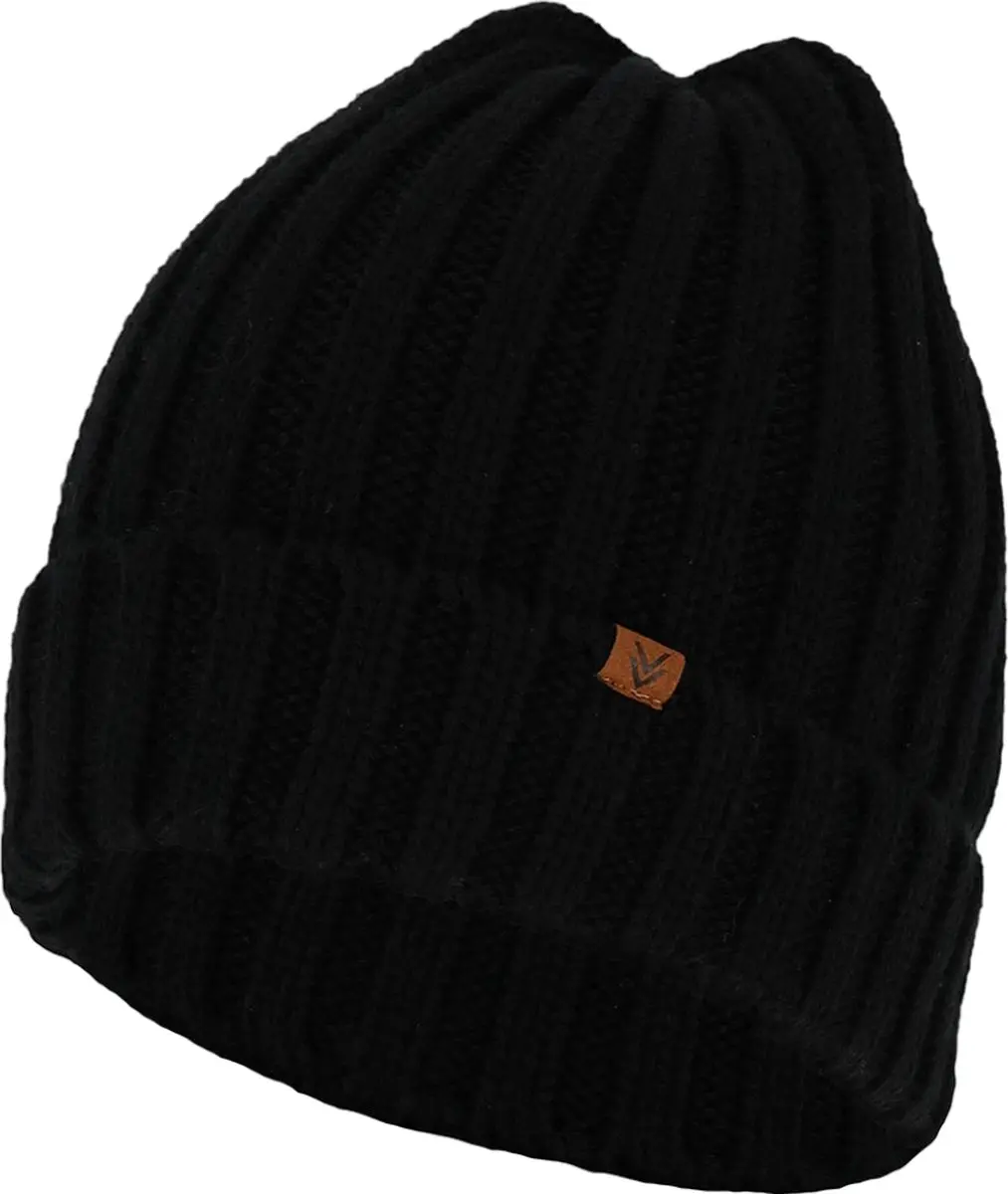 Sarlini Knit Muts Heren - Black - One Size
