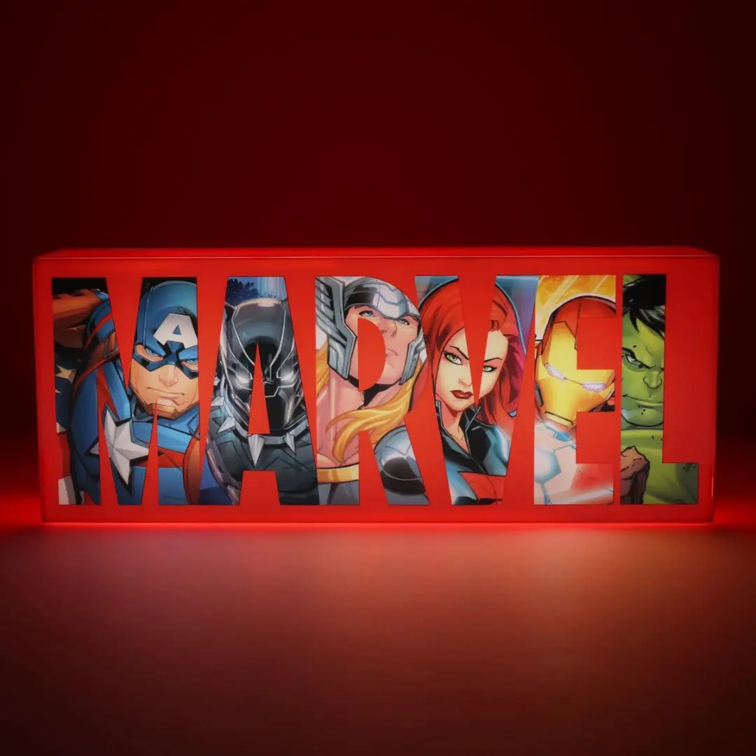 Paladone Marvel Avengers Logo Nachtlamp - 2 Lichtstanden - USB/Batterij