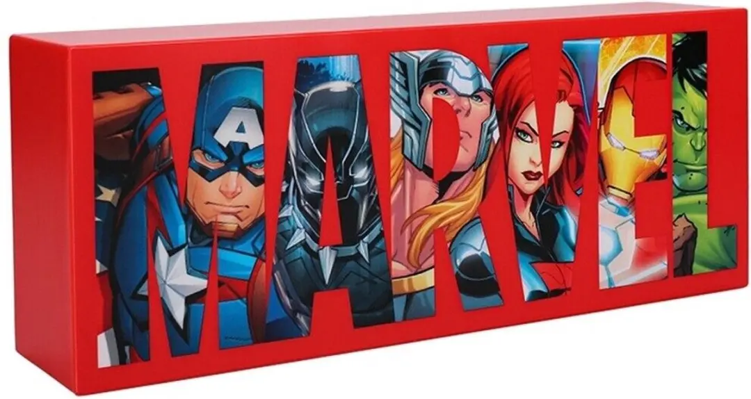 Paladone Marvel Avengers Logo Nachtlamp - 2 Lichtstanden - USB/Batterij