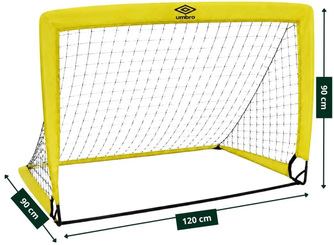 Umbro Pop-Up Voetbaldoel Set 2x - 120x90cm - Geel