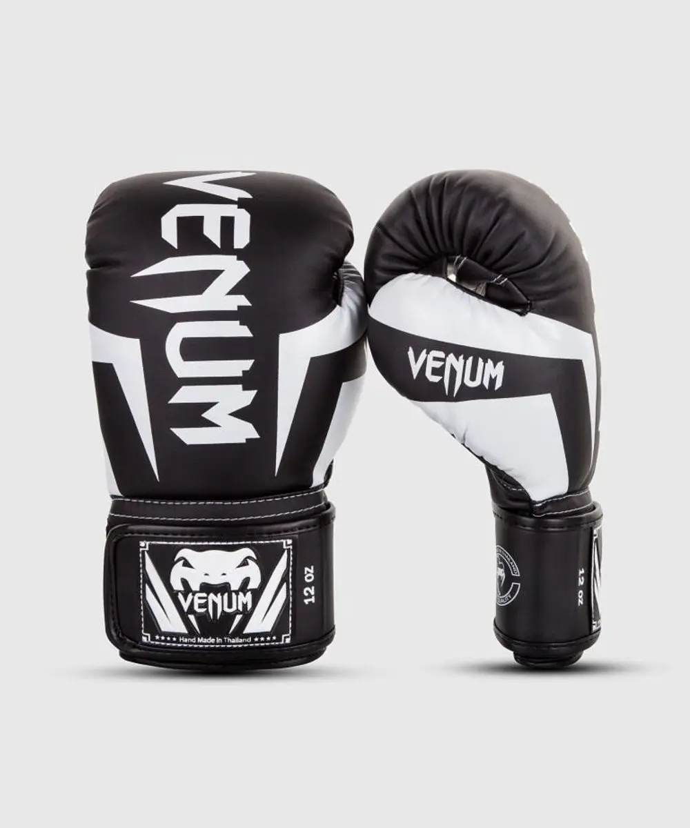 Venum ELITE Bokshandschoenen 12 oz - Zwart/Wit - afbeelding 6 van 6