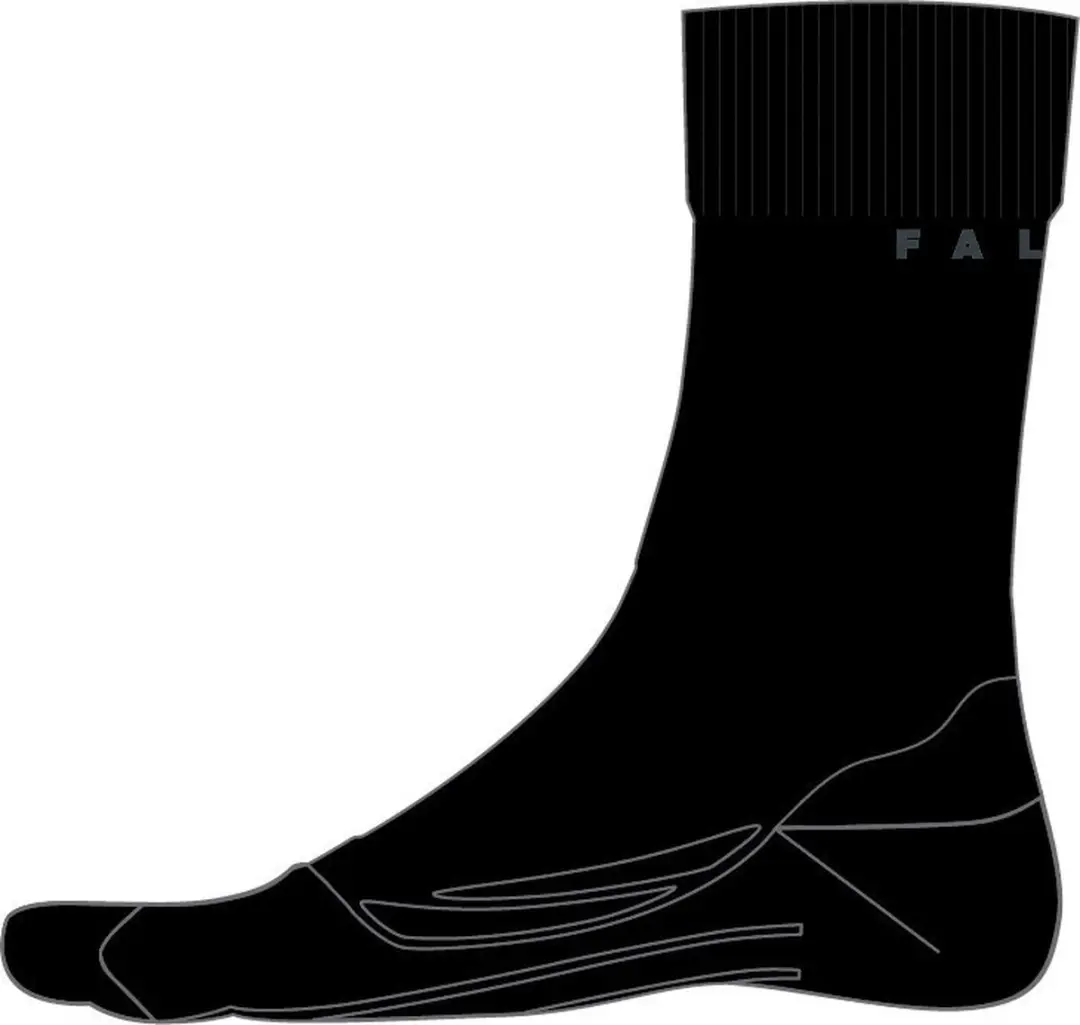 Falke GO2 Golfsokken Heren - Anti-blaar - Zwart - Maat 46-48