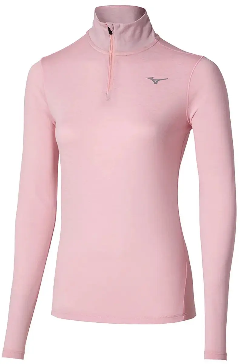 Mizuno Core Impulse Halfzip T-shirt - Roze XS