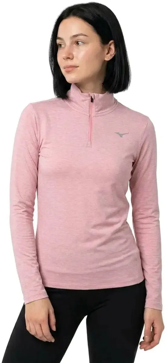 Mizuno Core Impulse Halfzip T-shirt - Roze XS