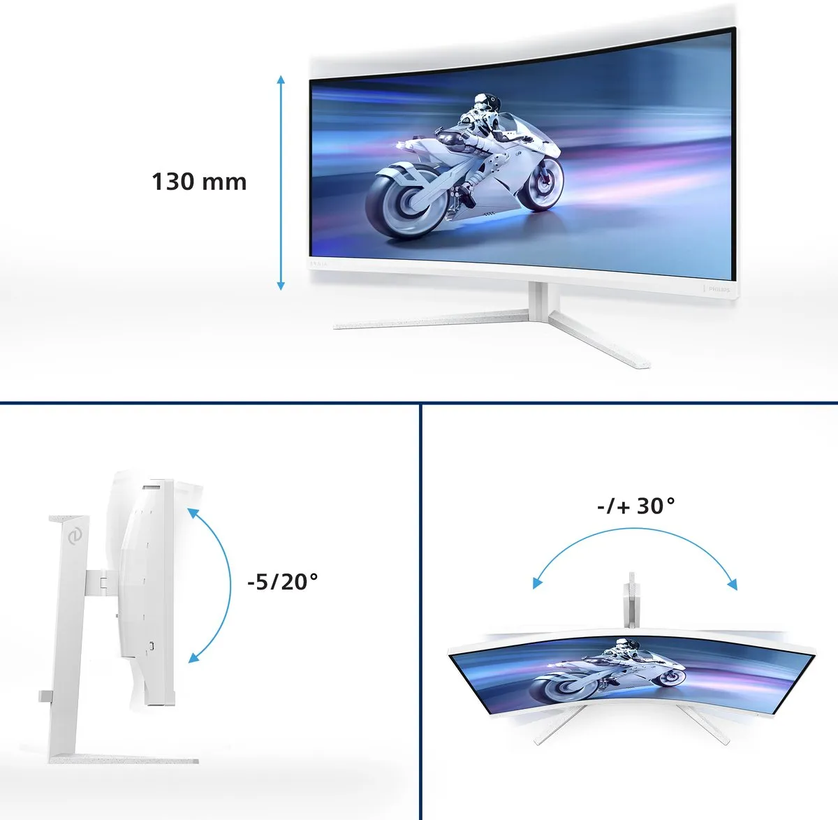 Philips Evnia 34M2C5501A Curved Gaming Monitor 34" - 180Hz QHD