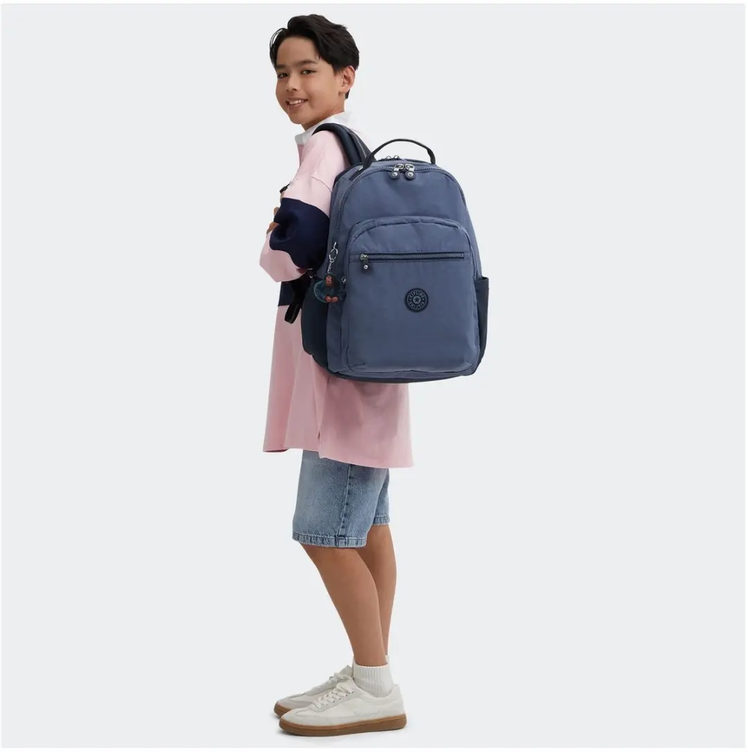 Kipling Seoul College Extra Rugzak 15 inch - KPKI63507FK1 - Game Grey