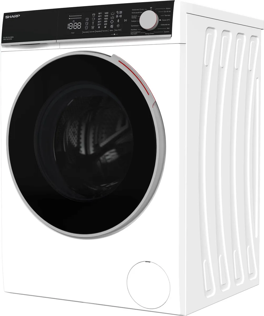 Sharp ESNFL814CWDABX Wasmachine 8 kg - Wit