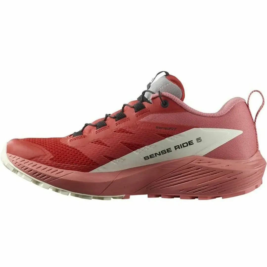 Salomon Sense Ride 5 Sportschoenen Dames - 40 - Rood