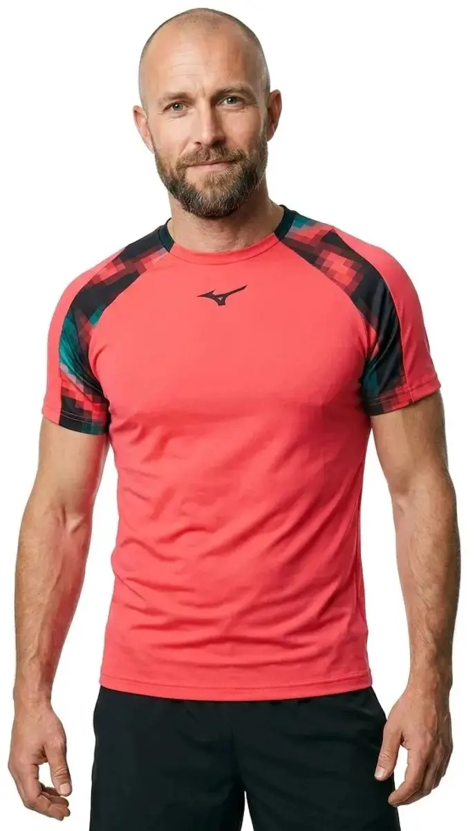 Mizuno Frontier Shadow T-shirt - Rood - XL