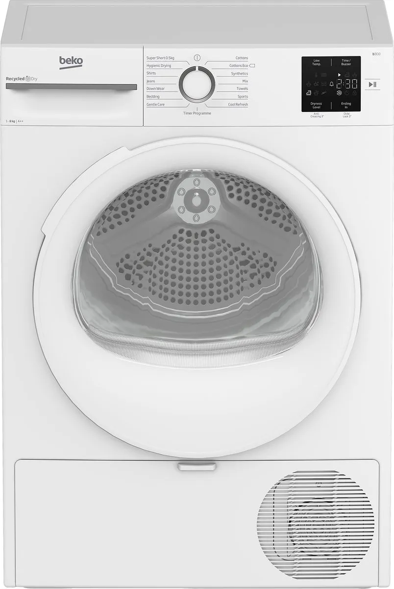 Beko BM3T3822NW Vrijstaande Wasdroger 8 kg