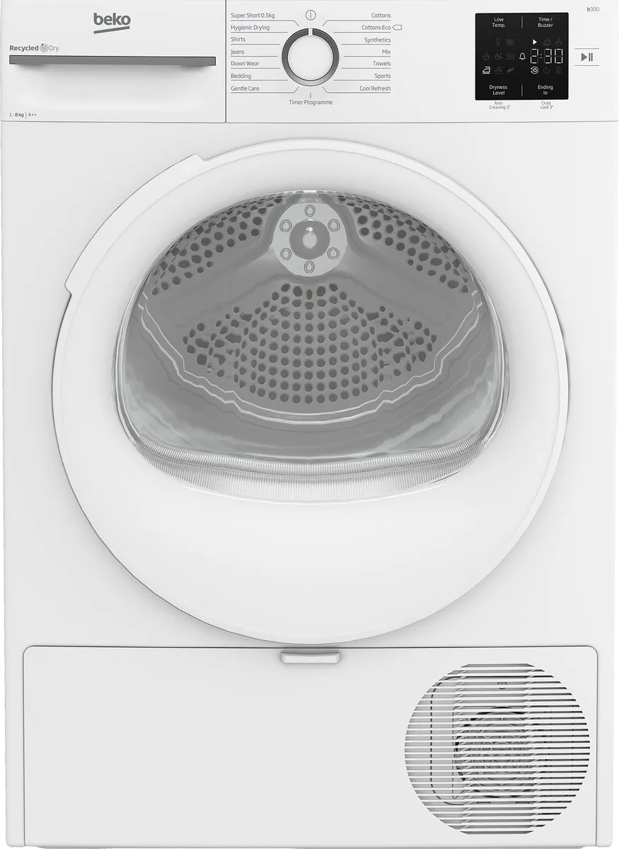 Beko BM3T3822NW Vrijstaande Wasdroger 8 kg - Wit