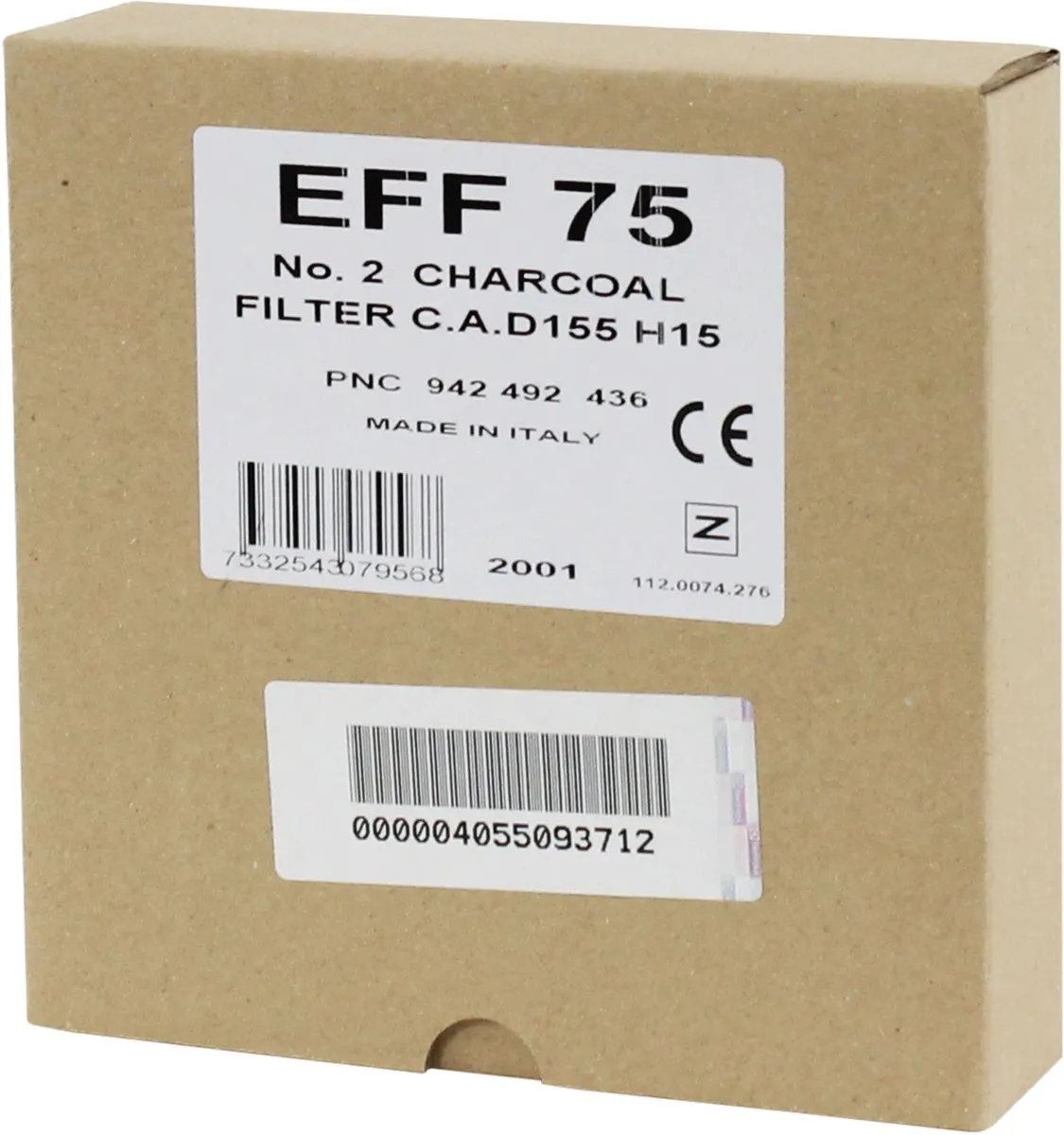 AEG EFF75 G XL Afzuigkapfilters - 2 Stuks Wit