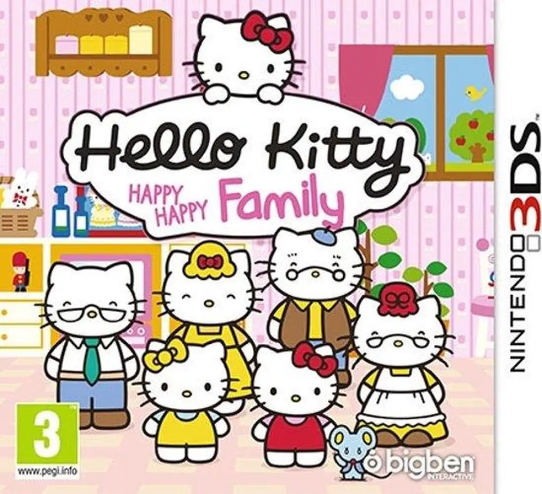 Bigben Hello Kitty Happy Family Opberghoes - 2DS/3DS
