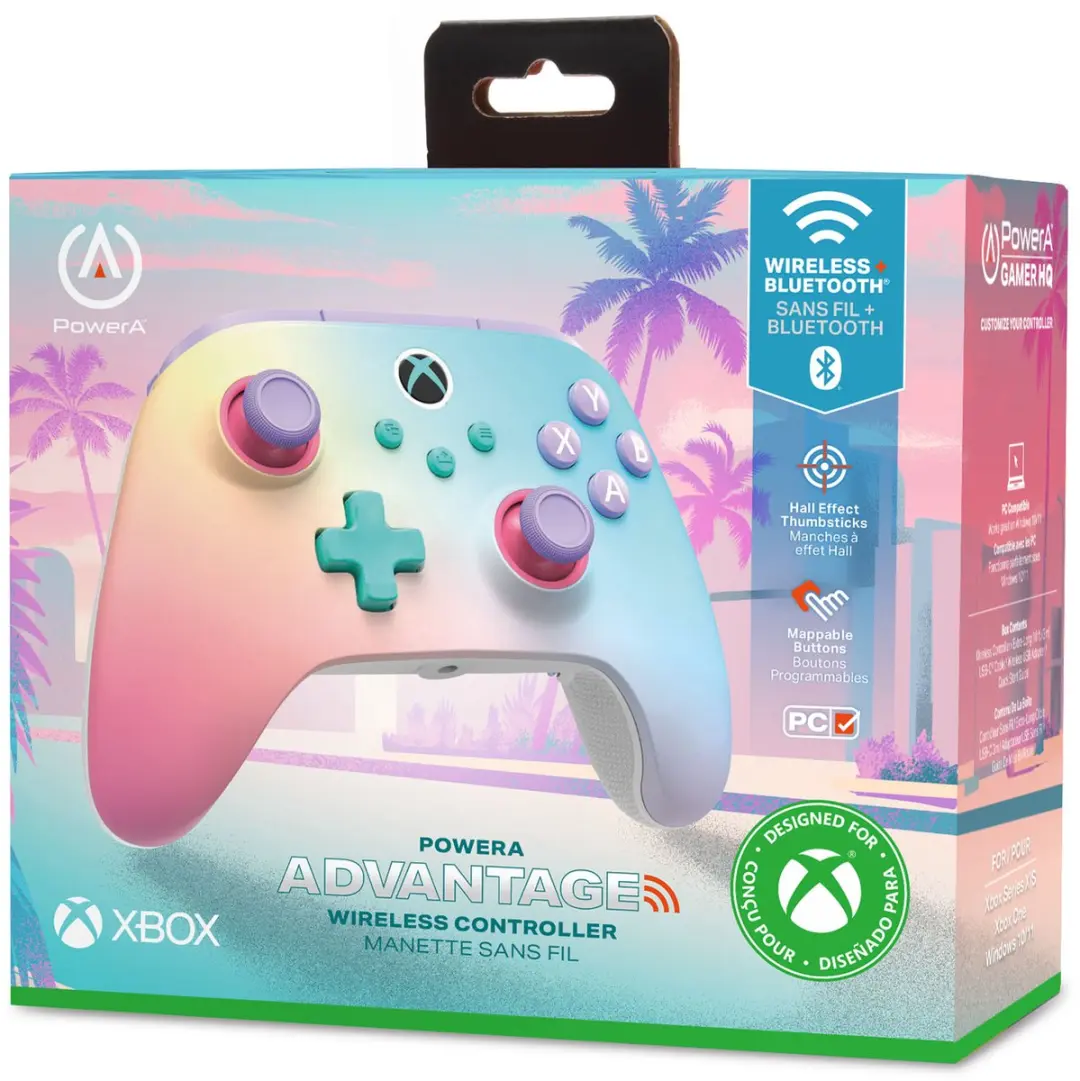POWERA Advantage Draadloos Controller XBGP0566 - Xbox Series X|S - Blauw/Roze